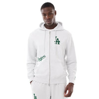 NEW ERA LA Dodgers MLB Comfort Grey 2 Way Full Zip Hoodie 14884646