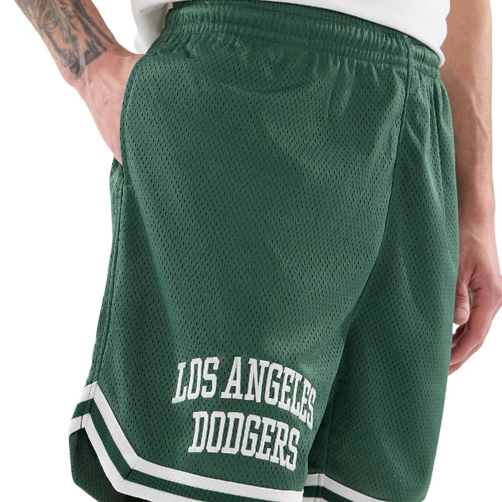 NEW ERA LA Dodgers MLB Comfort Dark Green Oversized Shorts 14890810