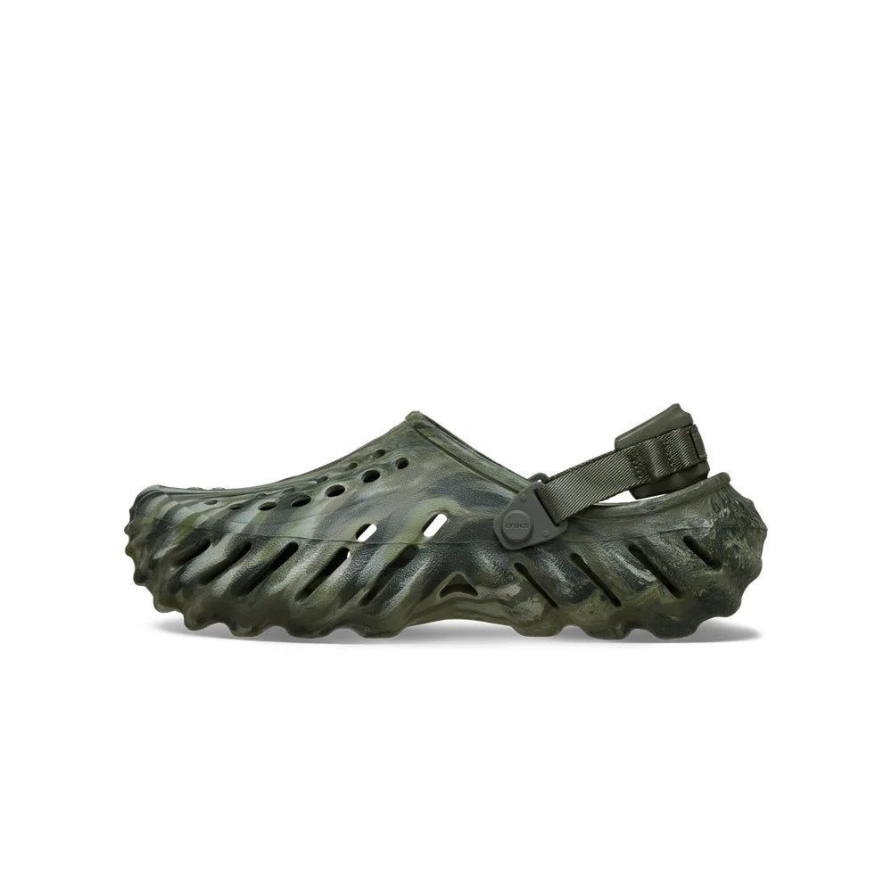 CROCS Echo Marbled Clog Sandal Green 208454-3N4
