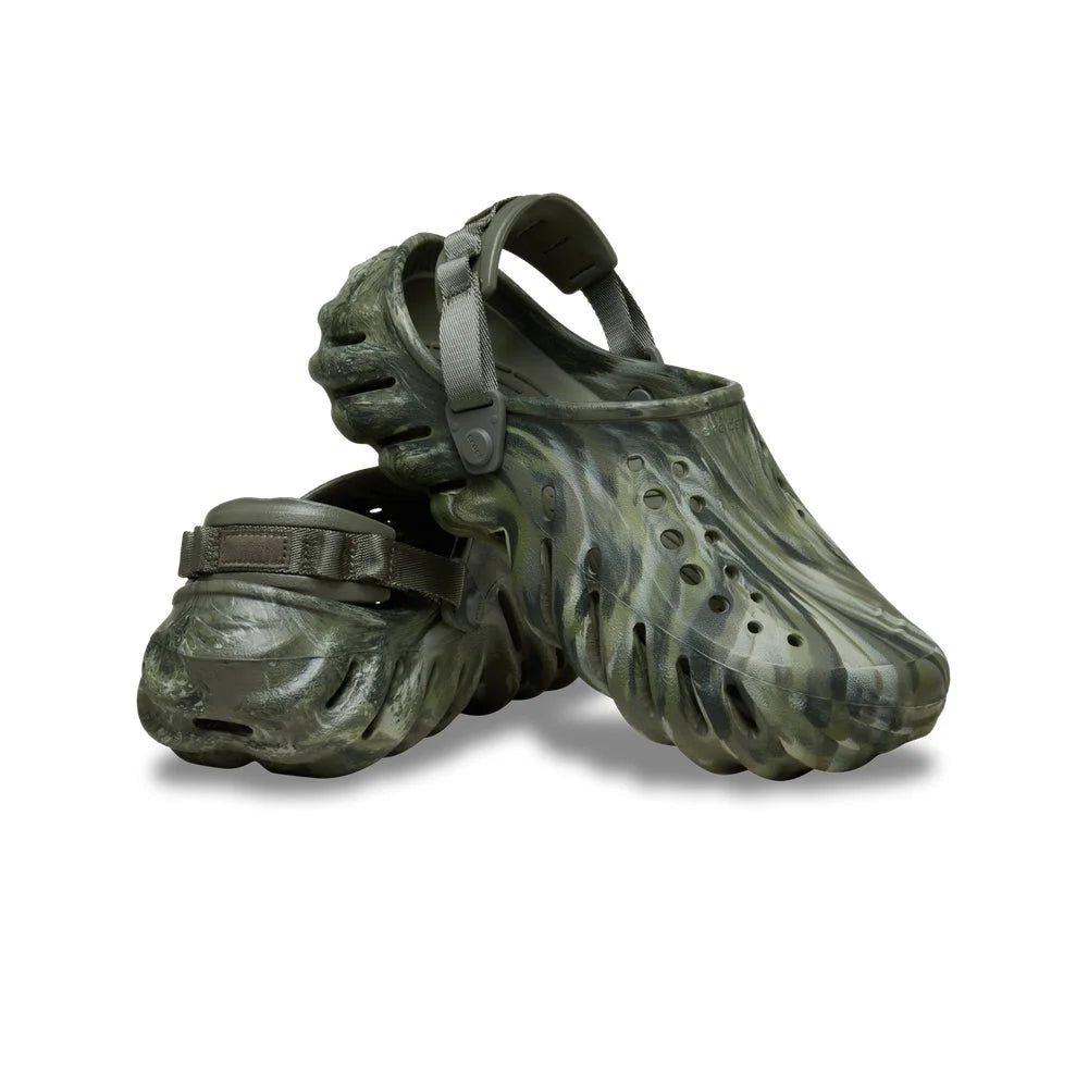 CROCS Echo Marbled Clog Sandal Green 208454-3N4