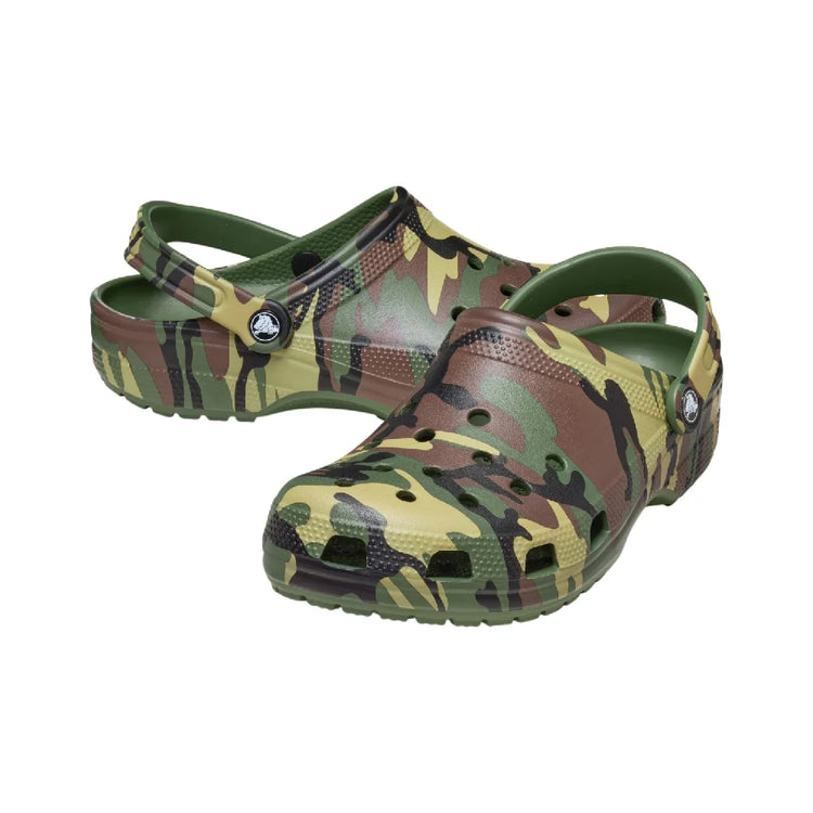 CROCS Classic Camouflage Clog Slide Army Green 211936-3TC