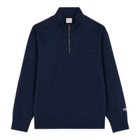 CHAMPION Half Zip Sweatshirt Dark Blue 222156-BS501