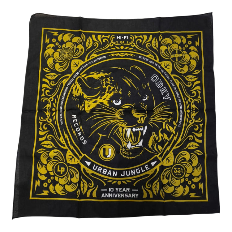 OBEY Urban Jungle Tiger Bandana 22216A109U-BLK