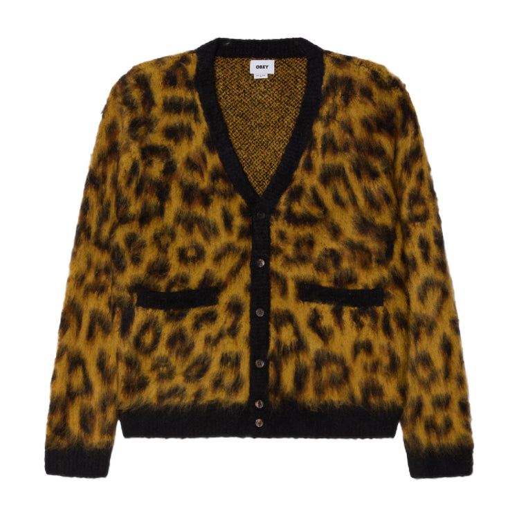 OBEY Patron Cardigan Leopard 22MC0000689-LEO