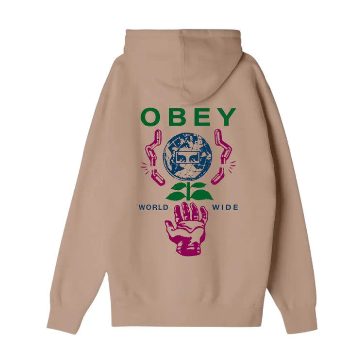 OBEY Helping Hand Fleece Hoodie 22MC0001046-WTU