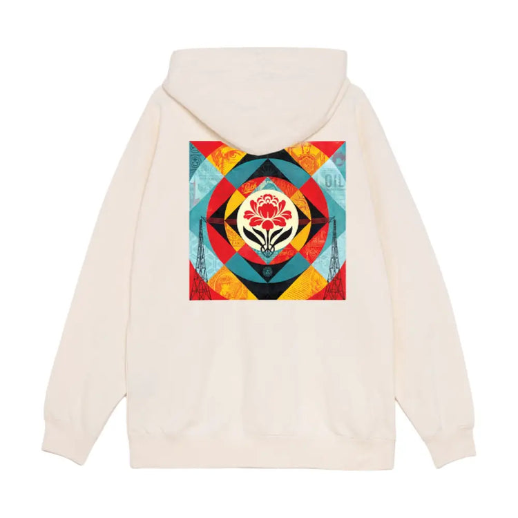 OBEY Geometric Power Canvas Fleece Hoodie 22MC0001047-UBL