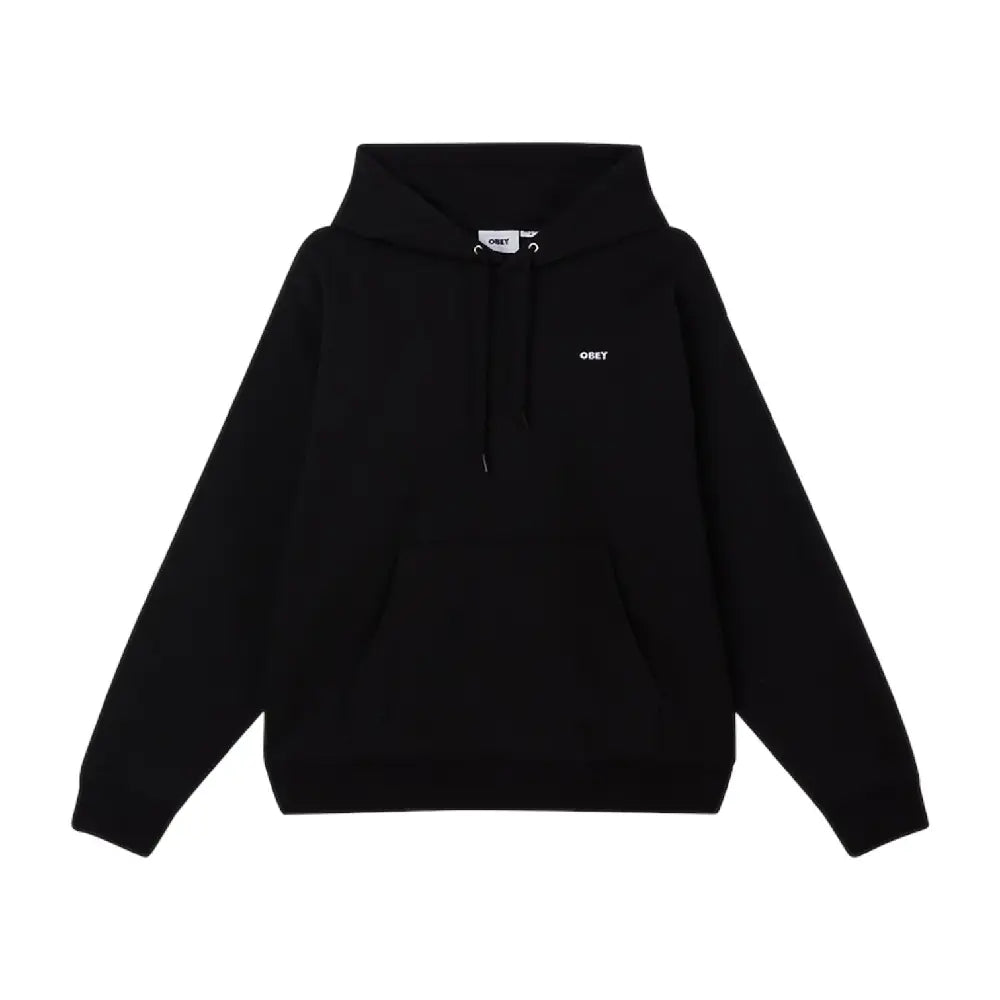 OBEY Icon Stencil Flame Fleece Hoodie Black 22MC0001313-BLK