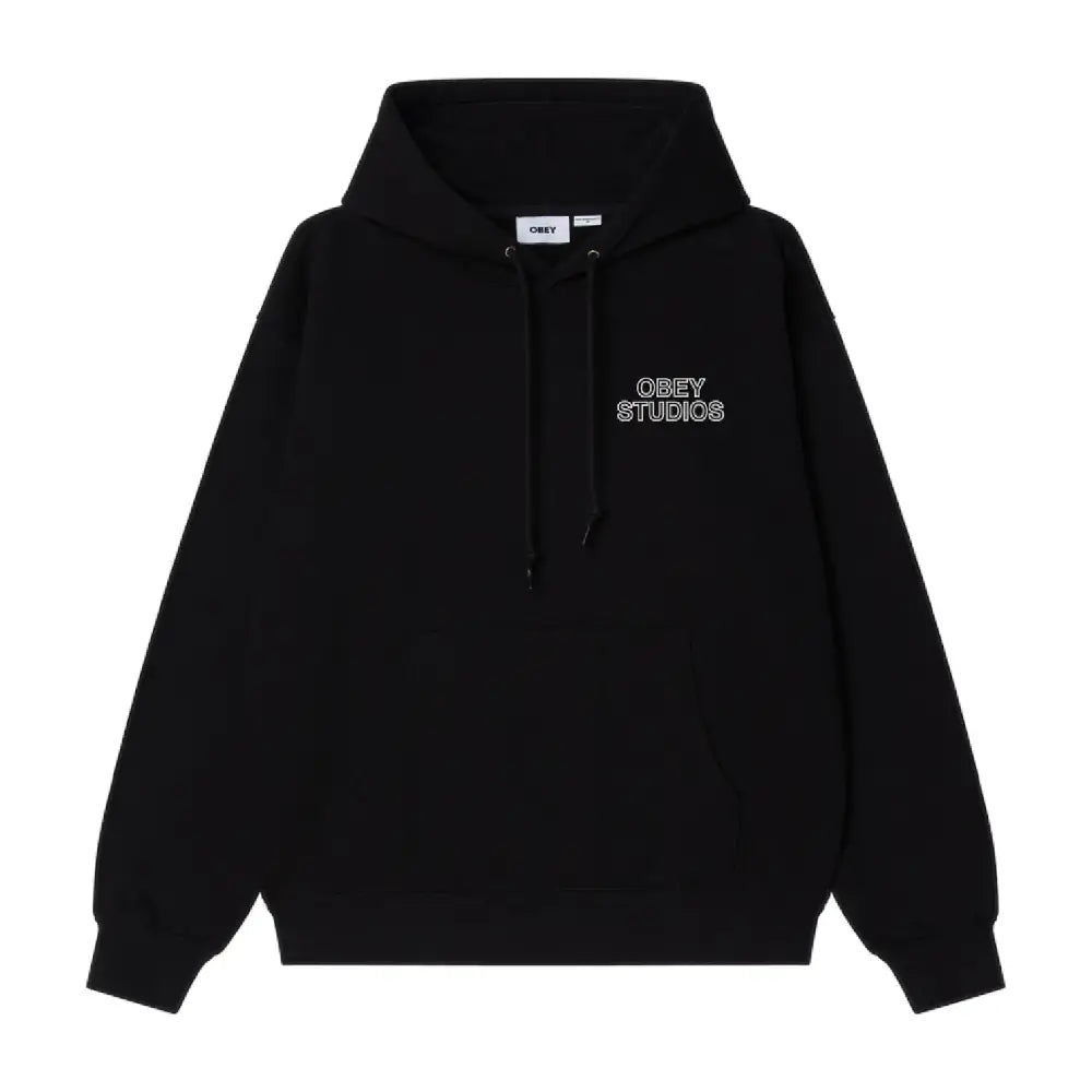 OBEY Studios Palette Fleece Hoodie Black 22MC0001355-BLK