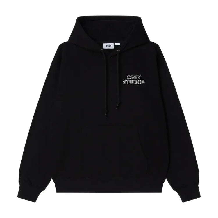 OBEY Studios Palette Fleece Hoodie Black 22MC0001355-BLK