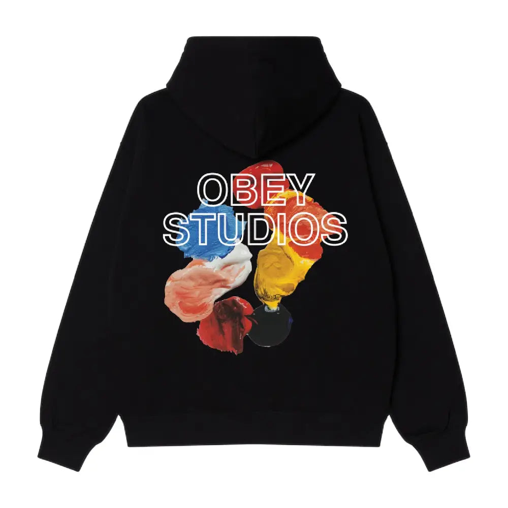 OBEY Studios Palette Fleece Hoodie Black 22MC0001355-BLK