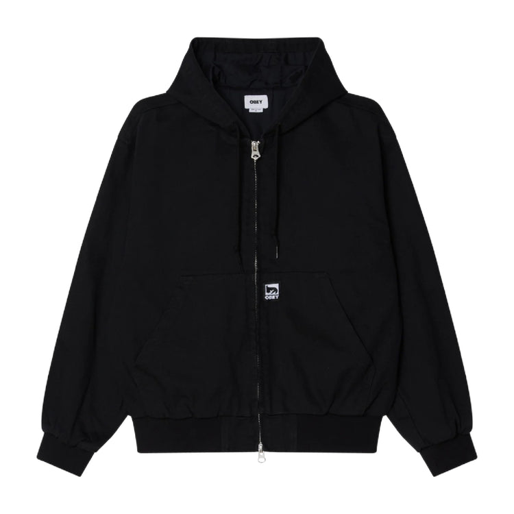 OBEY Glen Zip Up Jacket Black 22MC0001495-BLK