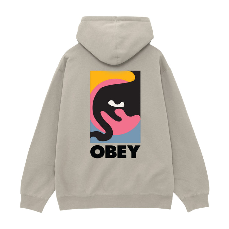 OBEY Quarter Icon Fleece Hoodie Grey 22MC0001518-MNS