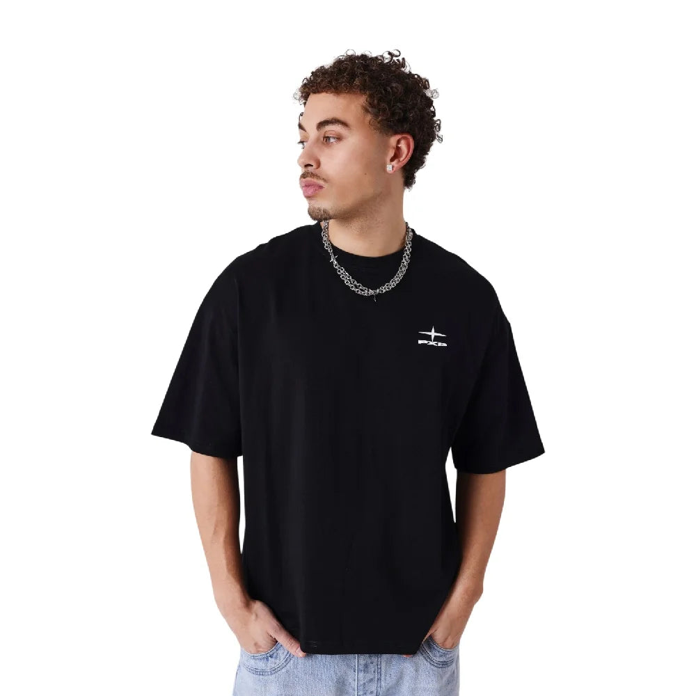 PXP - PROJECT X PARIS Boxy Essentials T-Shirt Black 2511023-BK
