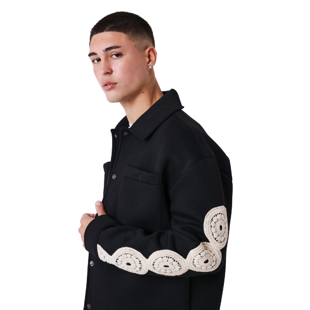 PXP - PROJECT X PARIS Neoprene Overshirt Black 2533187-BK
