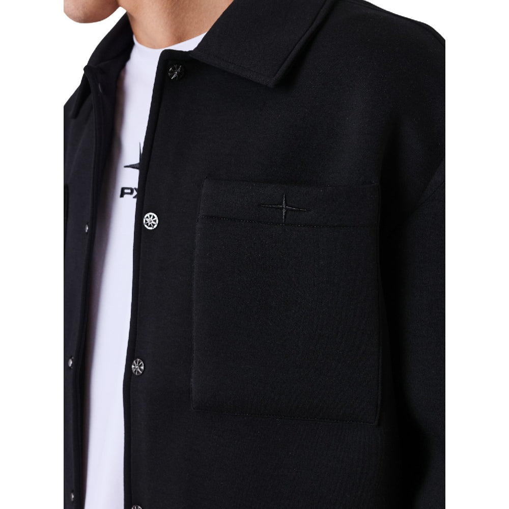 PXP - PROJECT X PARIS Neoprene Overshirt Black 2533187-BK