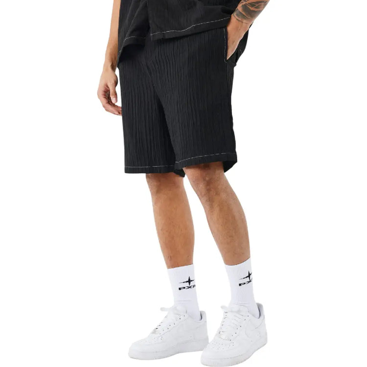 PXP - PROJECT X PARIS Casual Pleated Shorts Balck 2540161-BK
