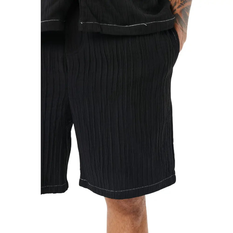 PXP - PROJECT X PARIS Casual Pleated Shorts Balck 2540161-BK