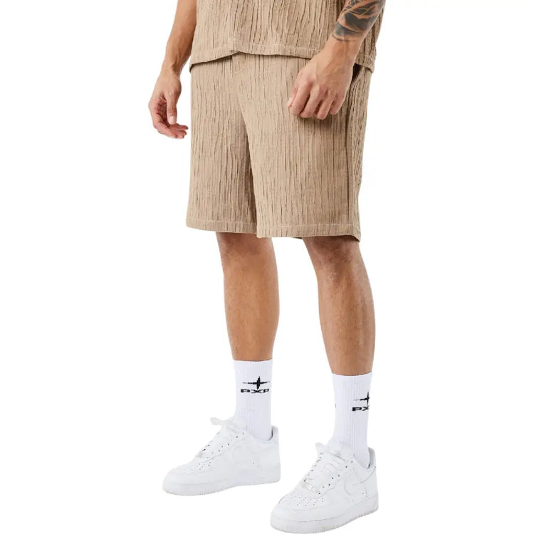PXP - PROJECT X PARIS Casual Pleated Shorts Beige 2540161-TP