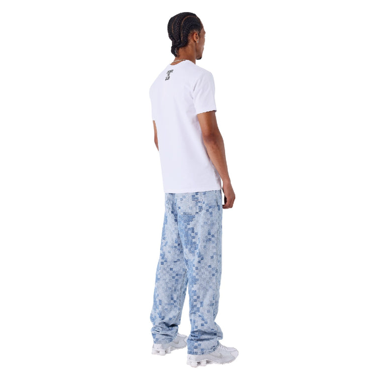 PXP - PROJECT X PARIS Pixelated Checkered Jeans Blue 2594028-LB