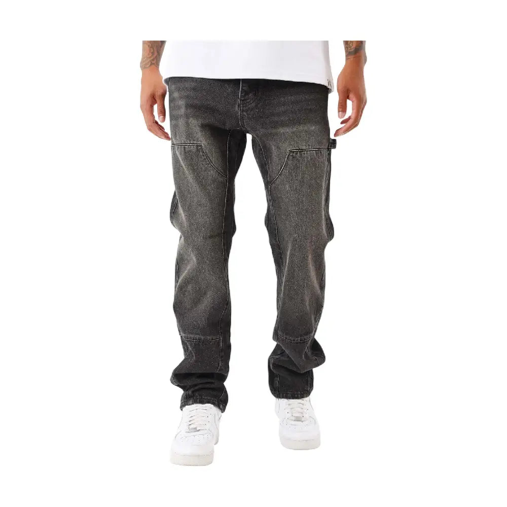 PXP - PROJECT X PARIS Wide-Leg Carpenter Jeans Black 2594403-BK