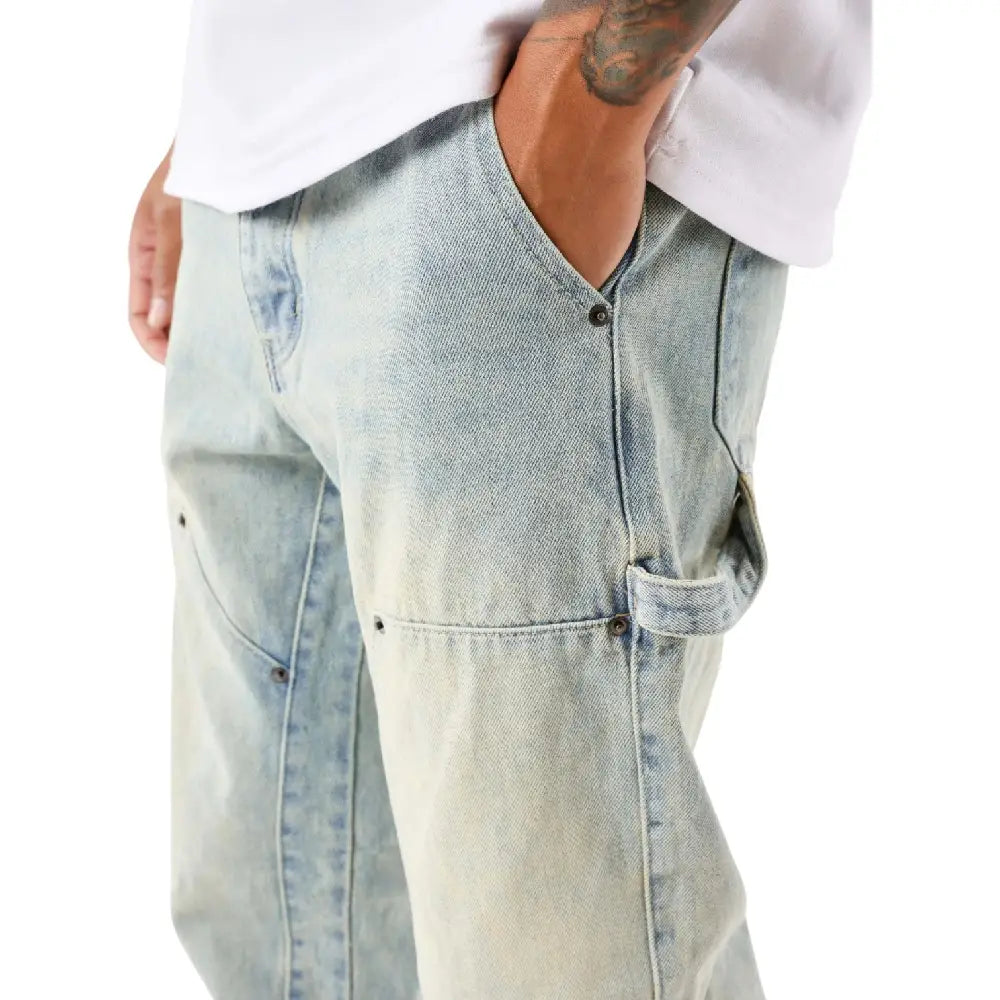 PXP - PROJECT X PARIS Wide-Leg Carpenter Jeans Blue 2594403-BL