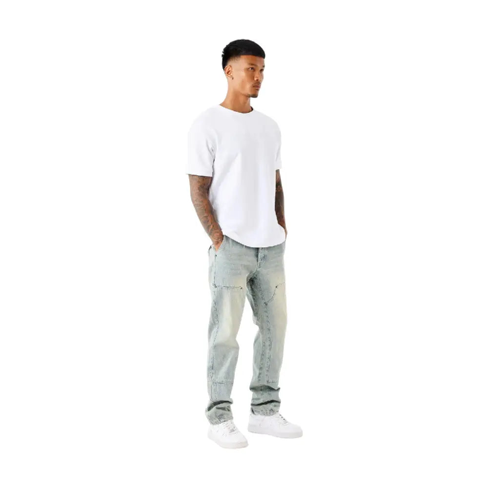 PXP - PROJECT X PARIS Wide-Leg Carpenter Jeans Blue 2594403-BL