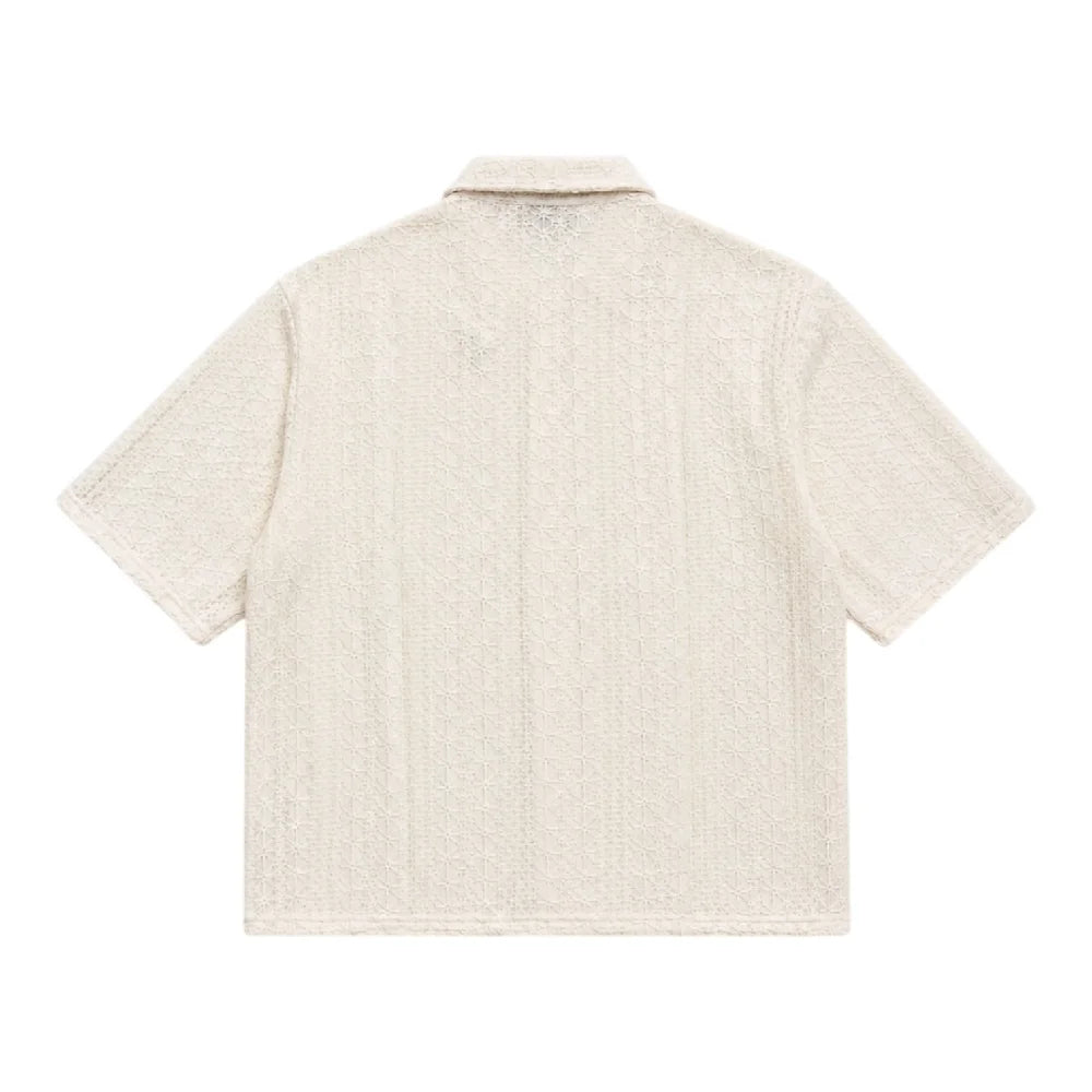 PXP - PROJECT X PARIS Embroidered Openwork Shirt With Flower Beige 2611114-CC