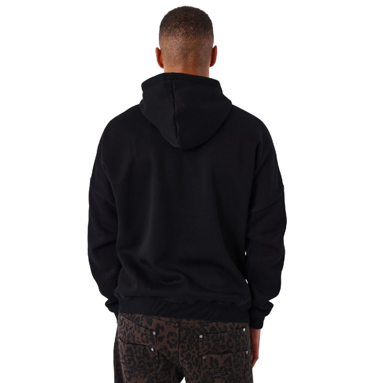 PXP - PROJECT X PARIS Leopard Print Hoodie Black 2622102-BK