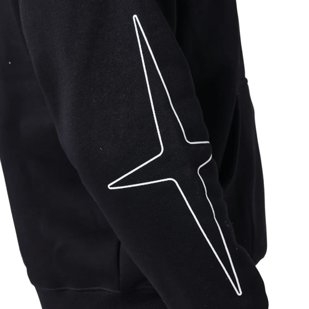 PXP - PROJECT X PARIS Printed Hoodie On The Back Black 2622320-BKW