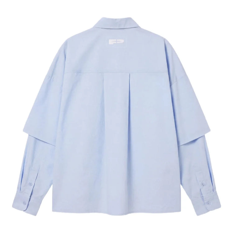 PXP - PROJECT X PARIS Classy Double Sleeve Shirt Light Blue 2633311-MY