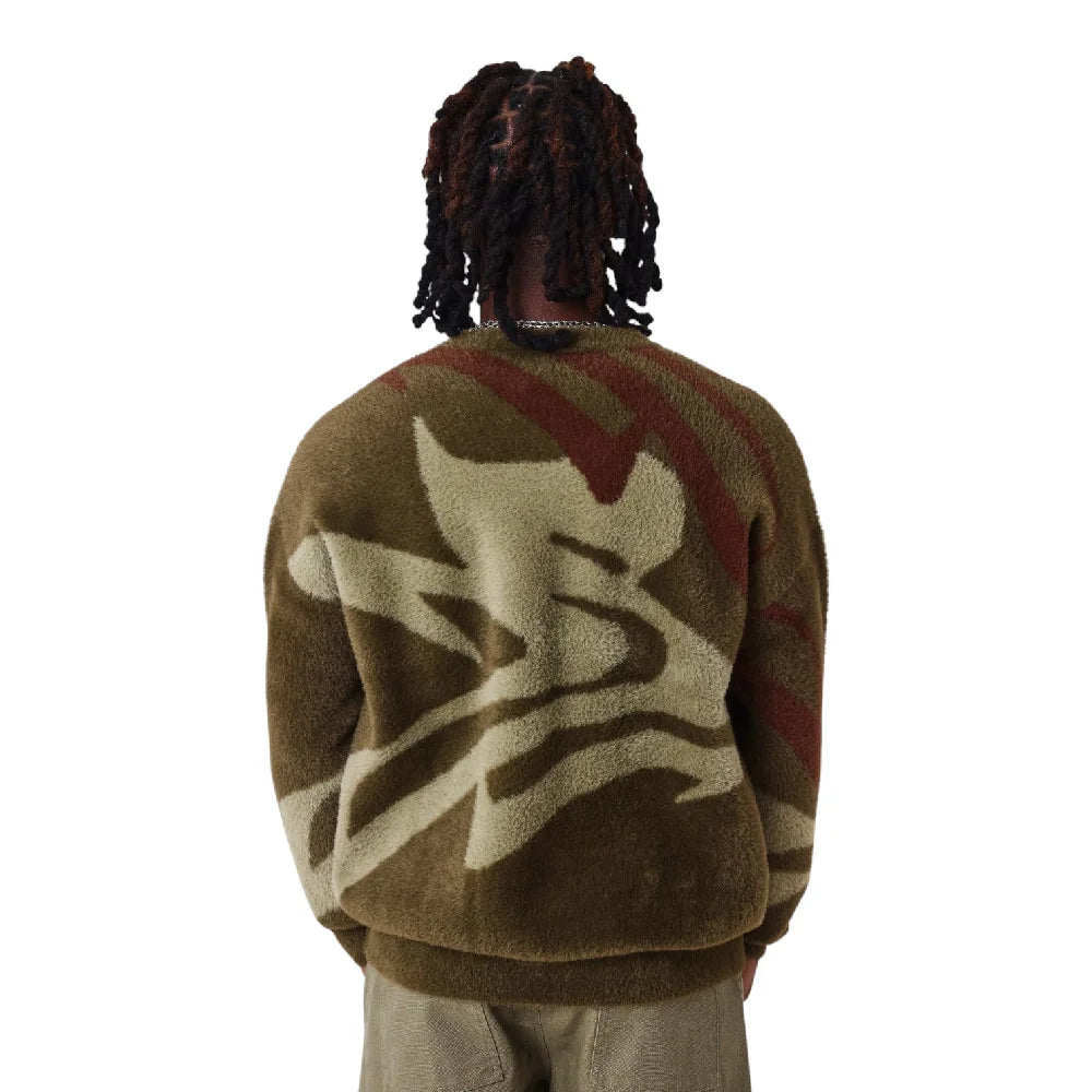 PXP - PROJECT X PARIS Round Neck Mohair Animal Sweater 2661010-OG