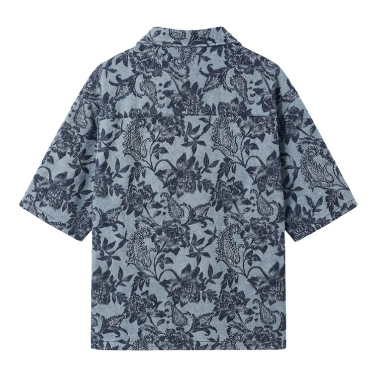 PXP - PROJECT X PARIS Green Rush Short Sleeve Shirt Blue 2693108-BL
