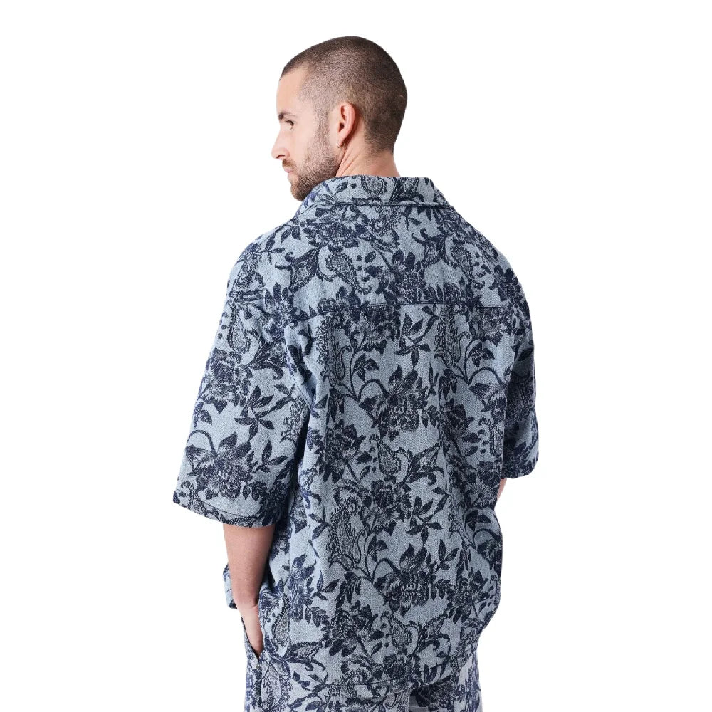 PXP - PROJECT X PARIS Green Rush Short Sleeve Shirt Blue 2693108-BL