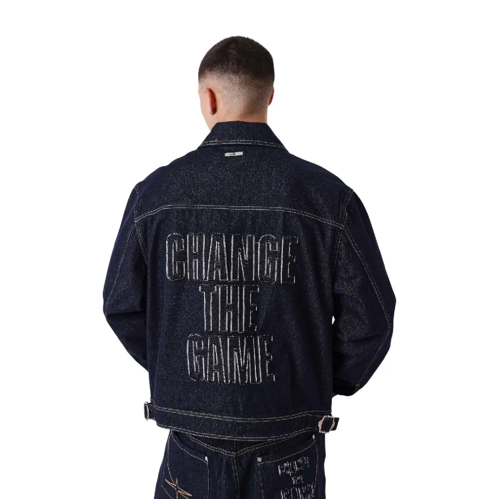 PXP - PROJECT X PARIS Classy Danim Jacket Blue 2693129-JB