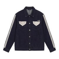 PXP - PROJECT X PARIS Two-Tone Denim Jacket With Crochet Details 2693134-JB