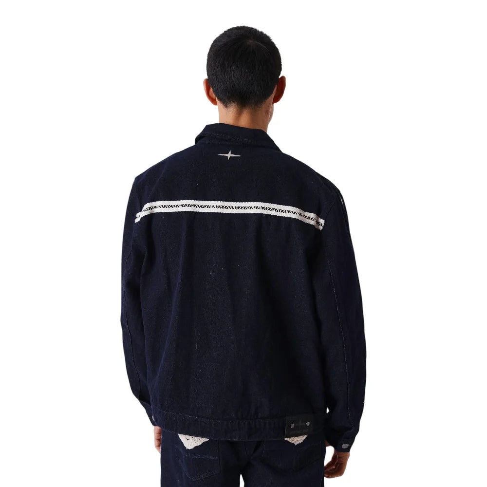 PXP - PROJECT X PARIS Two-Tone Denim Jacket With Crochet Details 2693134-JB