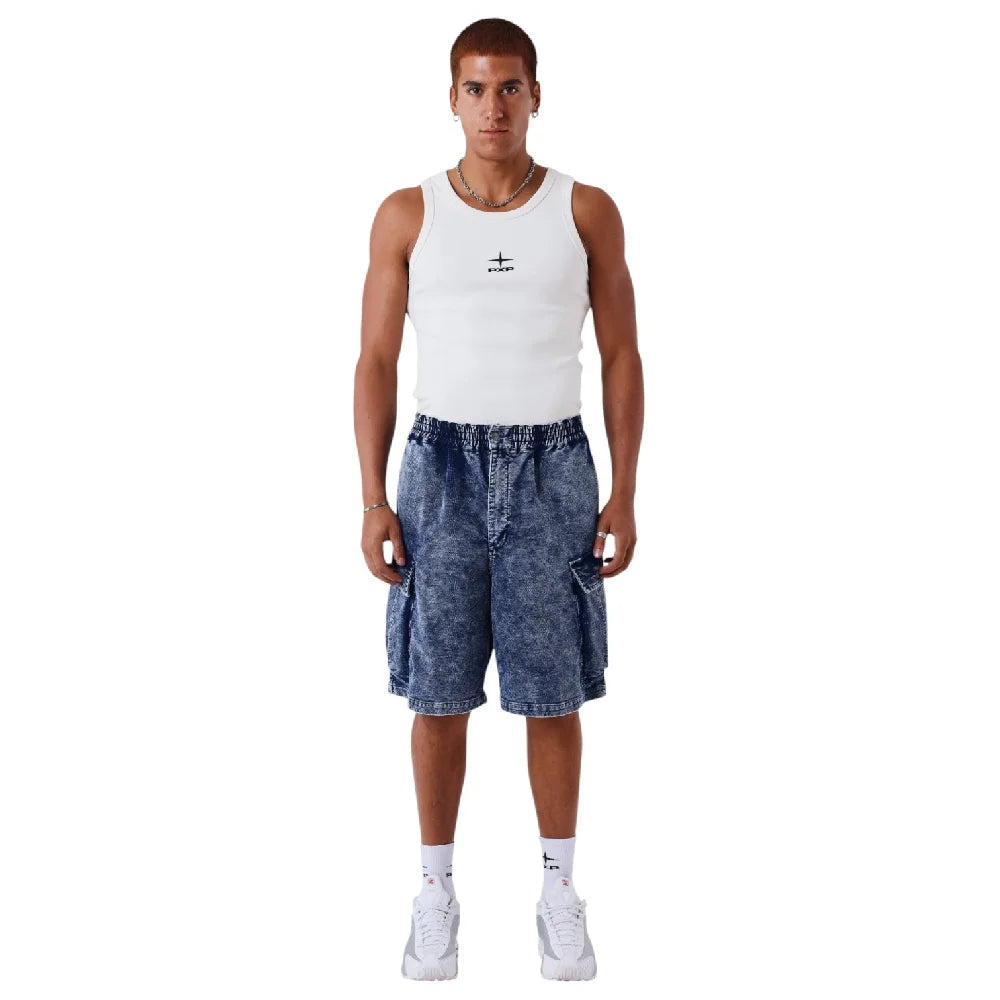 PXP - PROJECT X PARIS Denim Cargo Short Blue 2694109-BL