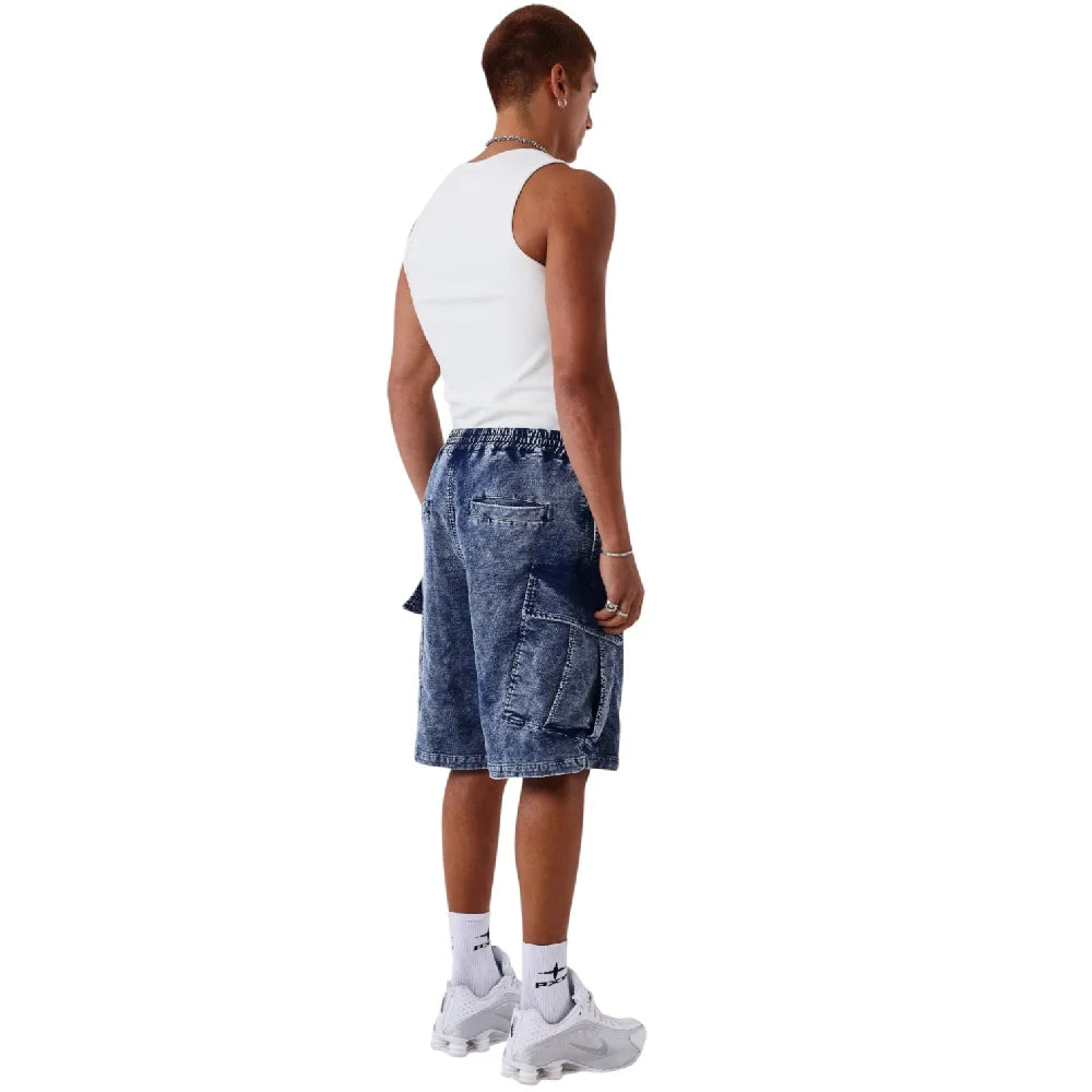 PXP - PROJECT X PARIS Denim Cargo Short Blue 2694109-BL