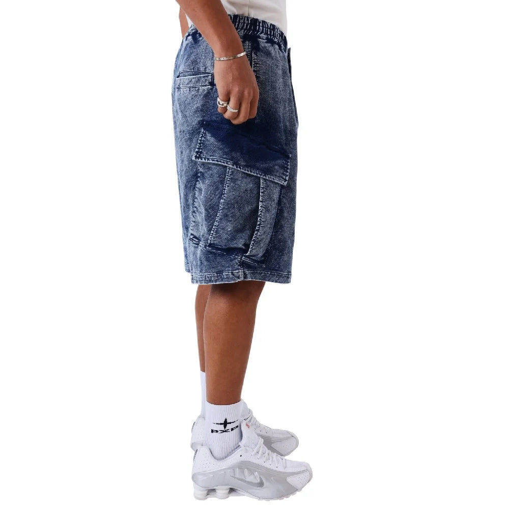 PXP - PROJECT X PARIS Denim Cargo Short Blue 2694109-BL
