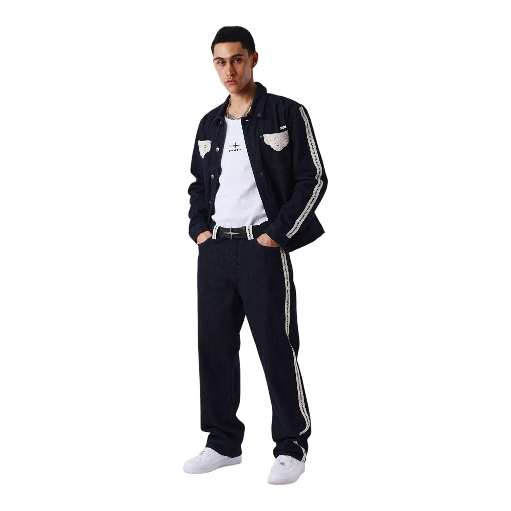 PXP - PROJECT X PARIS Two-Tone Jeans With Crochet Details 2694134-JB