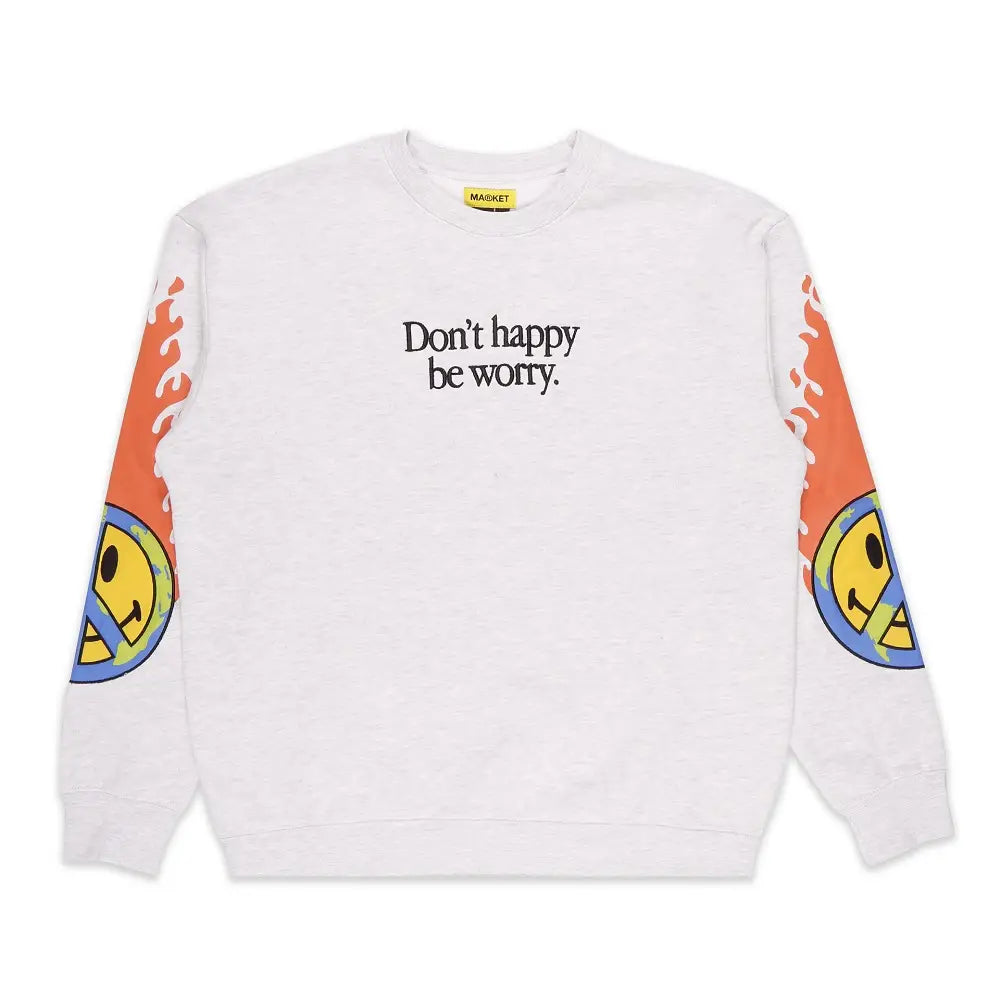 CHINATOWN MARKET SMILEY EARTH ON FIRE CREWNECK 396000839