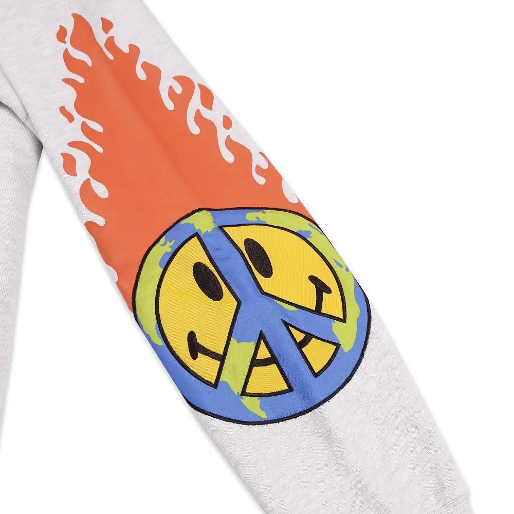 CHINATOWN MARKET SMILEY EARTH ON FIRE CREWNECK 396000839