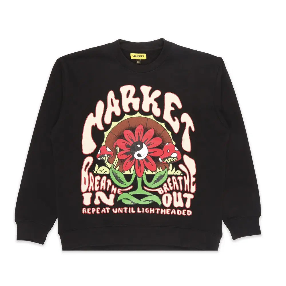 CHINATOWN MARKET MARKET BREATHWORK CREWNECK SWEATSHIRT 396000843