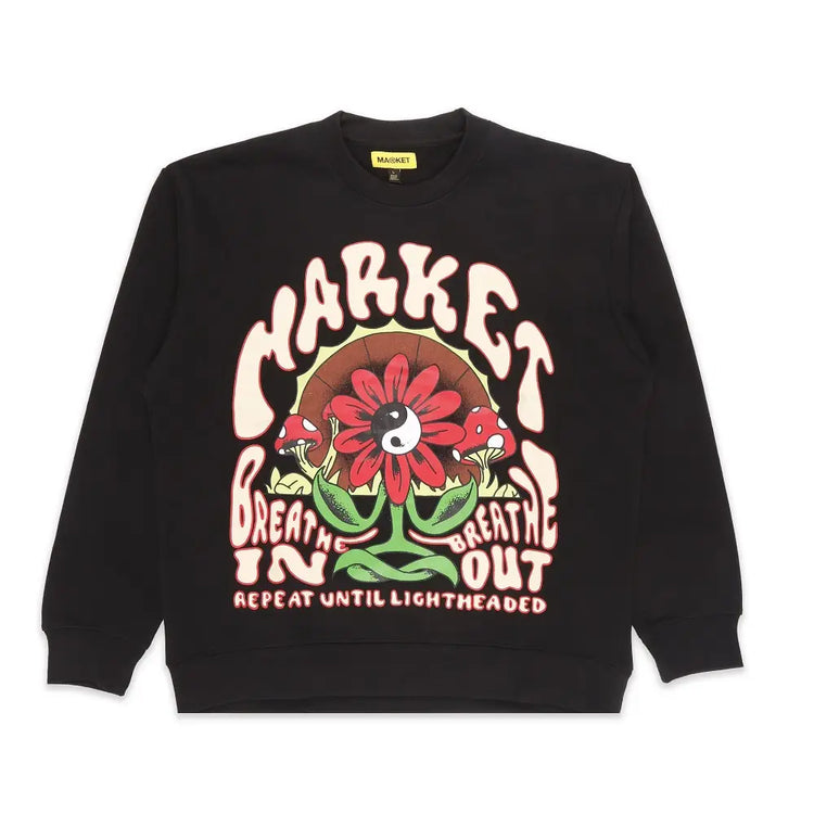 CHINATOWN MARKET MARKET BREATHWORK CREWNECK SWEATSHIRT 396000843