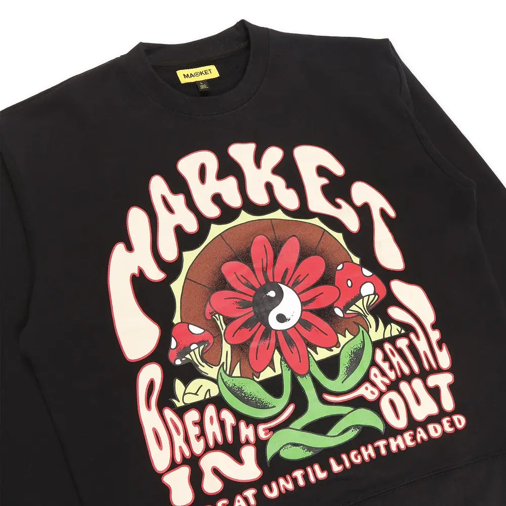 CHINATOWN MARKET MARKET BREATHWORK CREWNECK SWEATSHIRT 396000843