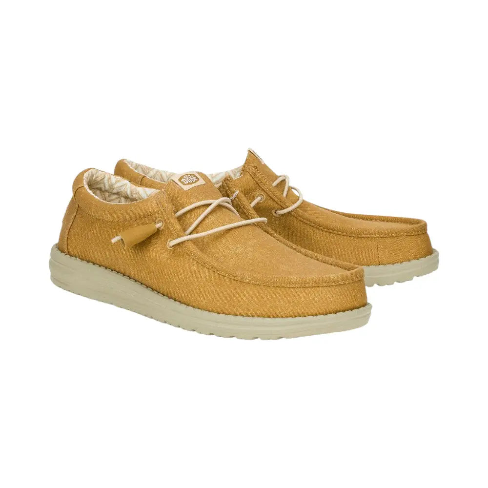 HEY DUDE Wally Stretch Canvas Cumin Brown 40700-2HV