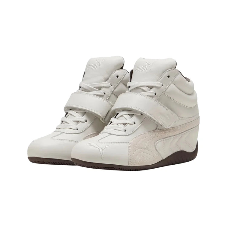 PUMA Speedcat Wedge White Brown Sneakers 408120-01