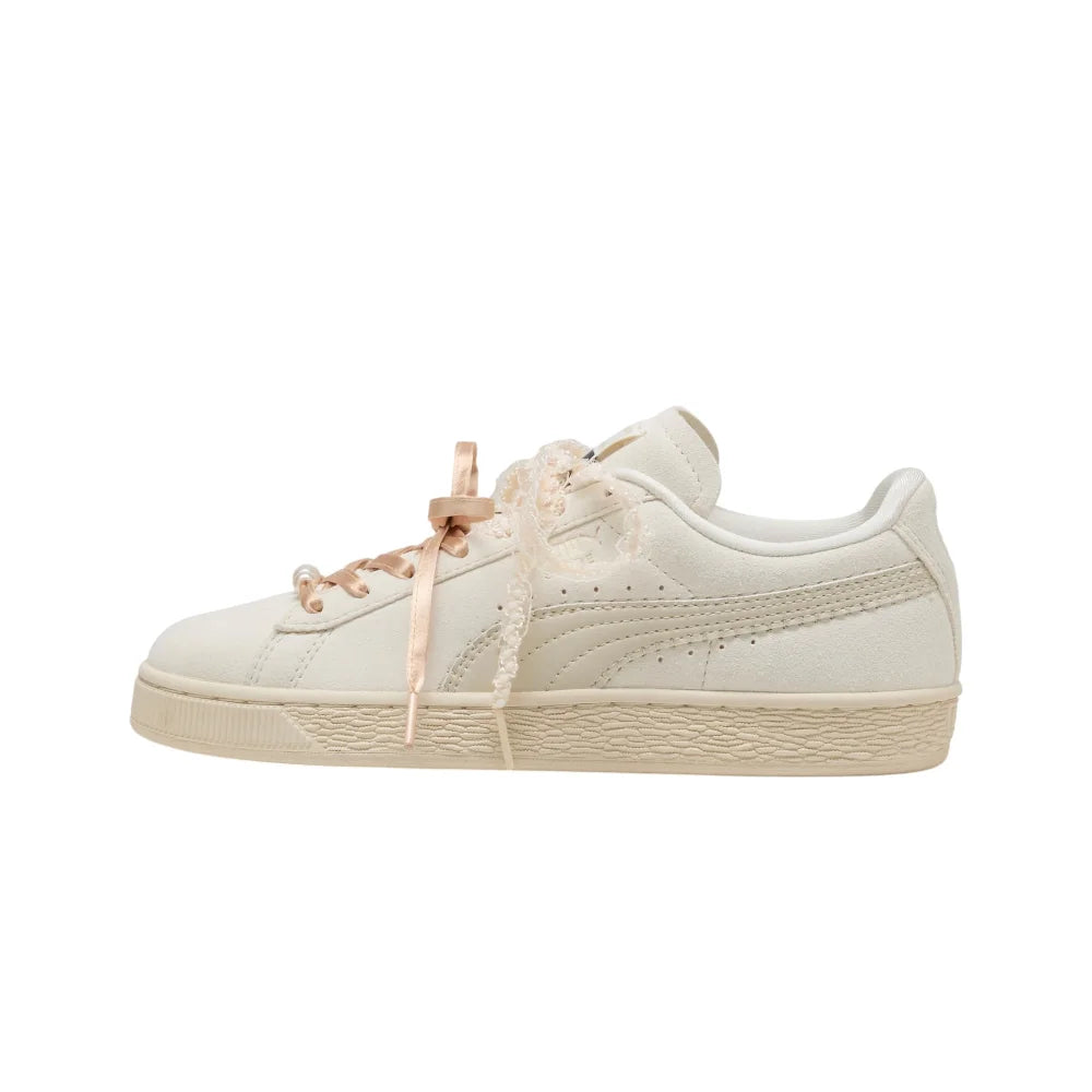 PUMA Suede Bloom Frosted Ivory Sneakers 408330-01