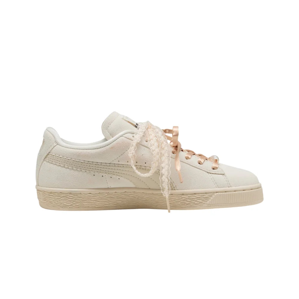 PUMA Suede Bloom Frosted Ivory Sneakers 408330-01