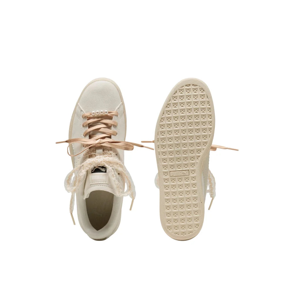 PUMA Suede Bloom Frosted Ivory Sneakers 408330-01